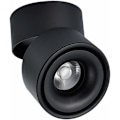 Miniatyrbilde 1 av 5: Justerbar Overflate Montert Spotlight 7W LED Takspotter Taklampe Justerbar Vinkel Vegglampe, COB, 360° Rotterbar Kald Hvit 6000k, Svart