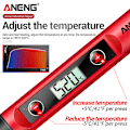 Miniatyrbild 3 av 5: Elektrisk Lödkolv 60W Digital Display Justerbar Temperatur 180 grader - 520 grader Keramisk Uppvärmning Intern Termisk Svetsverktyg