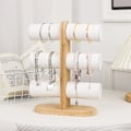 Miniatyrbillede 5 af 5: 3-etagers armbåndsholder display stativ aftagelig armbåndsstativ til urrem display A