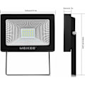 Pikkukuva 5 / 5: 20W Ulkovalaistus LED-valokeila, 2 kpl 1700LM Ulkovalaistus LED-valokeila IP66 Vedenkestävä Turvallisuusvalaistus, 6500K Viileä Valkoinen LED Ulkovalaistus, Ulkovalaistus