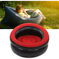 Miniatyrbillede 2 af 5: Flocket Inflatable Sofa, Enkel Oppustelig Stol til Stue, Soveværelse, Læsesal, Kontor, Balkon, Rejser, Rød
