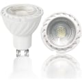 Miniatyrbillede 1 af 4: COB GU10 LED Pære Varmt Hvid 3000K, 5W 38° Strålevinkel, 45W Halogenækvivalent. 450lm Ikke-Dæmpbar Traditionel Loft- og Skinnespot (Pakke med 8)