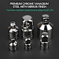 Miniatyrbilde 4 av 5: 6-delt adapter- og reduksjonssett 1/4, 1/4, 3/8, 1/2 skralle/hylser/forlengelseskonverteringssett