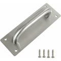 Miniatyrbillede 1 af 5: 1 stk. Glidskabsgreb i rustfrit stål, firkantet, 200mm x 65mm x 1.2mm, aluminiumlegering med skruer