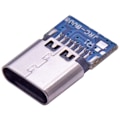 Pikkukuva 4 / 5: 10 kpl sarja USB 3.1 tyypin C liitin 14-nastainen liitäntä läpireikä PCB 180 pystysuojaus USB-C1