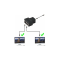 Pikkukuva 4 / 5: RJ45 CAT6 LAN Ethernet-portin jakaja-adapteri 1 - 2, kaksi naarasliitäntää, 2 kpl, musta