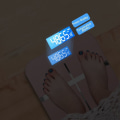 Miniatyrbillede 5 af 5: Husholdnings badevægt digital præcisionsvægt LCD-display glas smart elektronisk vægt guld