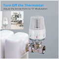 Miniatyrbilde 2 av 5: Sett med 4 termostathoder for termostater