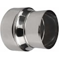 Miniatyrbillede 2 af 3: Rustfri Ovnsrør Reducer Rørforbindelse Skorstensrør Foring Adapter - Ø80mm / Ø60mm (1 stk)