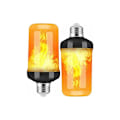 Miniatyrbillede 1 af 5: 2 Pak Flamme Pære E27 LED Lyspærer 4 Tilstande med Tyngdekraftssensor Flamme Lyspære til Indendørs/Udendørs/Bar/Fester Julepynt (13865mm)