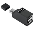 Miniatyrbild 5 av 5: 2 st Serie 3 Port USB Hub Mini USB3.0 Hög Hub Distributionsbox för PC Laptop U Disk Mobil Kortläsare