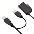 Pikkukuva 5 / 5: SATA7P+6P - USB2.0 kannettavaan ulkoiseen optiseen asemaan kotelo datakaapeli Helppo SATA USB -asemakaapeli virtalähteellä 30 cm