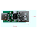 Miniatyrbillede 2 af 5: Type-C PD2.0 PD3.0 Trigger til DC Spoof Scam Hurtigopladningsdetektor USB-PD Strømafbryderkortmodul til bærbar computer B