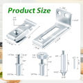 Miniatyrbillede 5 af 5: 18 Dele Skydedørs Reparationskit Foldbar Skydedørs Hardware Kit, Skabsskydedør, Opbevaringsfoldbar Dør Hardware Kit og Dør