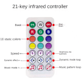 Miniatyrbillede 2 af 5: DC5V SP620E USB Bluetooth Musik Pixel Controller RF Fjernbetjening til WS2812 RGB Led Strip Light Tape