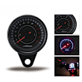 Miniatyrbillede 2 af 5: Universal 12V motorcykeltachometer speedometermåler med LED-baggrundsbelysning natlys instrumentaccessoirer