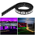 Miniatyrbillede 5 af 5: 100 stk. WS2812B RGB LED-chip 5050SMD hvid PCB WS2812 individuelt adresserbare chip-pixels DC5V