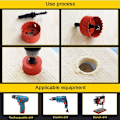 Miniatyrbillede 3 af 4: Hulsav 18mm M42 Bi-Metal Hulsav Universal Bor Bit Træ Hulsav med Hex Adapter til Jern Aluminium, Gipsplader, Rør, Plast Metaller 1stk