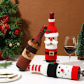 Miniatyrbilde 5 av 5: 3 stk Julevinflaskedeksel, Strikket Vinflaskedeksel, Julevinflaskedekselposer