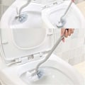 Pikkukuva 2 / 5: Vaihdettava harja WC-harjat, muovinen pitkävartinen WC-harja monitoimiharsilla alempaa huulta ja syväpuhdistusta varten