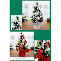 Miniatyrbild 2 av 5: 3 st miniatyrjulgranar 20 cm julpaket bordsdekoration barnens present julgran små dekorationer