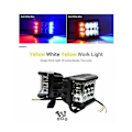 Miniatyrbilde 5 av 5: LED-frontlys 12v 24v, 2 stk 60W 10cm Projektor Spot Flood Arbeidslys Lang rekkevidde LED-frontlys LED Motorsykkel Bil LED-lysstang Bil Arbeidslys Arbeidslampe fo