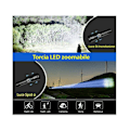 Miniatyrbillede 4 af 5: Super Lysende P70 LED Lommelygter 30000100000 Lumen, XHP70.2 Genopladelig LED Lommelygte, Taktisk Lommelygte med Holster, IP67 Vandafvisende Kraftfuld Fla