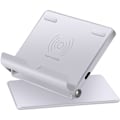 Miniatyrbilde 1 av 5: Trådløs lader med fritt justerbar brakett 10W / 7.5W / 5W Automatisk avstenging for Android Kretsbeskyttelse - Sølv