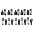 Miniatyrbilde 1 av 5: 10 stk RJ45 skjermet verktøyfri Cat 7 termineringsplugg Cat7 plugg/Cat7 kontakt modulære kontakter 23/24AWG-grå