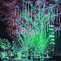 Miniatyrbilde 4 av 5: 10 Rør 30CM LED Meteorregn Lys Solcelle-Julelys, Lyse Vanntette Utendørs Dusj Regnlys for Jul Bryllup Fest Kveld Hjem Gran T