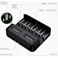 Miniatyrbillede 4 af 5: LCD Universal Batterioplader - Oplader til AA/LR6, AAA/LR3, C/R14, D/R20 Ni-MH Genopladelige Batterier, Batteri Detektor Teknologi