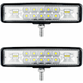 Miniatyrbilde 1 av 5: 6” Motorsykkel LED-frontlys Led arbeidslys Traktor 2 rader 9-36V 120W 12000LM 6000K Spotlight+Floodlight kombinasjon LED-lysstang Offroad Led-frontlys 4