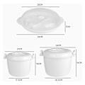 Miniatyrbillede 3 af 5: Riskogemaskine -Wave Multifunktionel Frokostbeholder Koger -Wave Koger Kogegrej til -Wave Ovn 17.5X21X14Cm