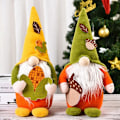 Miniatyrbillede 4 af 5: 2 stk. Efterårs Thanksgiving Gnome Dekorationer, Håndlavede Svenske Elfe Dukke Ornament, Fødselsdag Hjem Indretning
