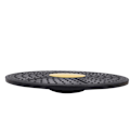 Miniatyrbillede 3 af 5: Sort Gul Balance Board 360 Graders Rotation Massage Rund Disk Plader Bræt Gym Talje Twist Øvelse