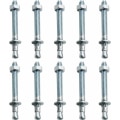 Miniatyrbilde 1 av 5: Anker Ankere, 10 stk. M10/10mm Galvaniserte Tunge Ankere, Galvaniserte Metallankere, for Rekkverk, Fasadevegger, Bjelker, Blokker, Braketter