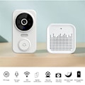 Miniatyrbild 2 av 5: Trådlös Videodörrklocka M8 Smart Visuell Dörrklocka Tvåvägs Intercom Infraröd Nattsyn Fjärrövervakning Säkerhetssystem