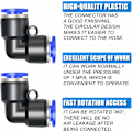 Pikkukuva 3 / 5: 8 kpl Coude 10 mm putken ulkoØ Push to Connect -liittimet Push Lock (PV4)