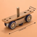 Miniatyrbillede 5 af 5: Træ folde dør hardware skydedør remskive møbler hardware hjul dør rulle væg dør folde dør