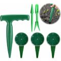 Miniatyrbillede 1 af 5: Seeder til haveværktøj 6 stk. Miniature havearbejdsredskab Mini såmaskine Have såmaskine Planter Have såmaskine Transplanter Seed Dial Håndtagspistol til