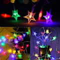 Miniatyrbilde 2 av 4: Stjernesnorlys, 6M 40LEDs Fe-lys, Batteridrevne Fe-lys, LED-lyssnor, Vanntett Fe-lys, Julegardinlys, Chr