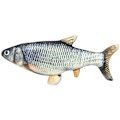 Miniatyrbild 1 av 5: Realistisk Crucian katt leksak elektrisk simulering fisk docka rolig interaktiv husdjur tugga bit katt tillbehör kattunge fisk flopp katt leksak