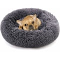 Pikkukuva 1 / 5: Donitsi-koiran ja -kissan peti, pehmeä plushipehmuste, liukumaton konepesu, itsestään lämpenevä lemmikkipetti - parempi uni kissoille ja pienille ja keskikokoisille koirille (useita kokoja