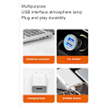 Miniatyrbilde 2 av 5: LED USB solnedgangslampe nattlys projektor bursdagsfestdekorasjon bærbar stemningslys for soverom, solnedgang rød
