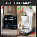 Miniatyrbild 4 av 5: Kaffe Maskin Bas Praktisk Caddy Platta Kök Apparat Glidande Bricka Rullande Bricka Bänkskiva Förvaring Flyttbar Slider