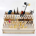 Miniatyrbillede 2 af 5: Læder Værktøjsholder Træ Læder Håndværk Værktøjsholder Læder Værktøjsholder Værktøj Organizer Værktøjsholder Læder Værktøj Opbevaringsboks