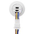 Miniatyrbild 2 av 5: 5X Mini Rörelsesensor Ljusströmbrytare 110-220V PIR Intelligent Detektion Justerbar Tidfördröjning Infraröd Induktionssensor