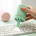 Miniatyrbillede 3 af 5: Mini Bordstøvsuger USB Støvbordebørste til Computerbord, Blå