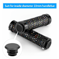 Miniatyrbilde 5 av 5: 100 stk Styreender Plugger Veisykkel Styre Plastgrep