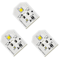Pikkukuva 1 / 5: 3 kpl WR55X11132 LED-valolamppu jääkaappiin, korvaava WR55X25754 WR55X26486 WR55X30602 EAP12172918 AP6261806